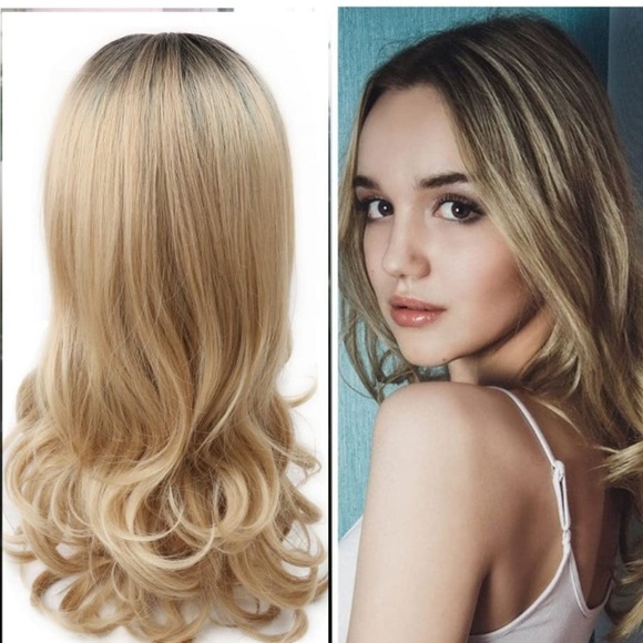 - 22" BLONDE OMBRE Full Cap WIG … NEW